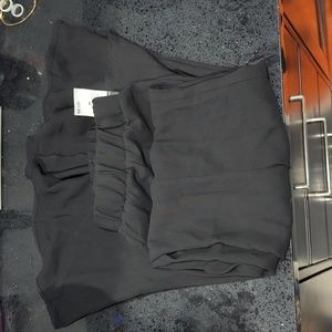 Super wide flare leg black pants